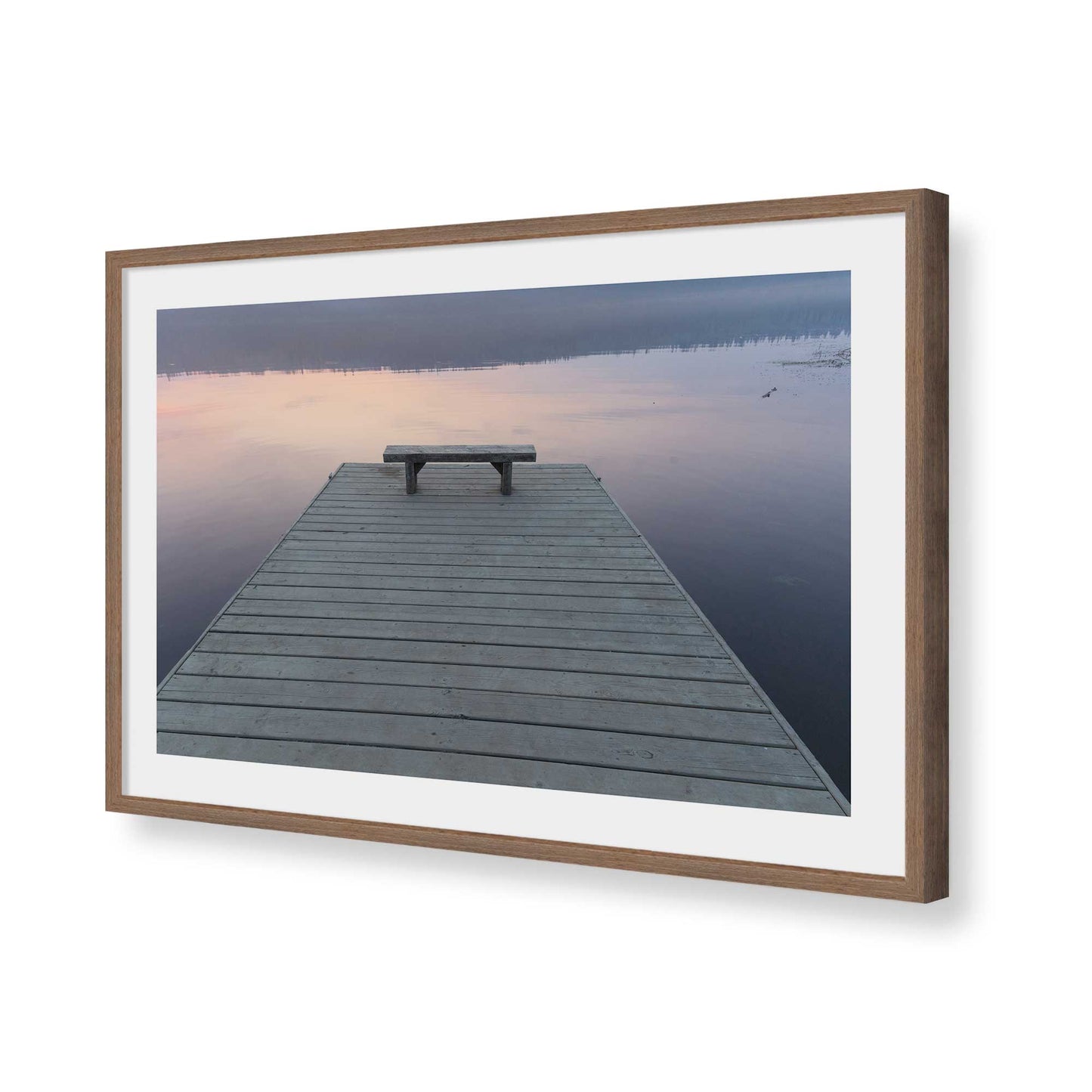 [Color:Walnut], Picture of art in a Walnut frame of the corner