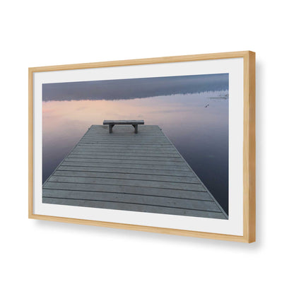 [Color:American Maple], Picture of art in a American Maple frame of the corner