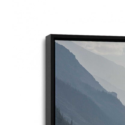 [Color:Satin Black], Picture of art in a Satin Black frame at an angle