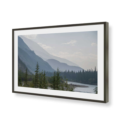 [Color:Satin Black], Picture of art in a Satin Black frame of the corner