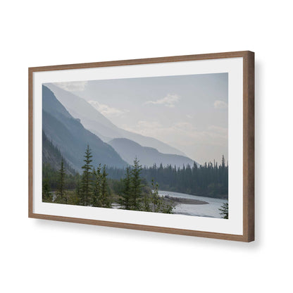 [Color:Walnut], Picture of art in a Walnut frame of the corner