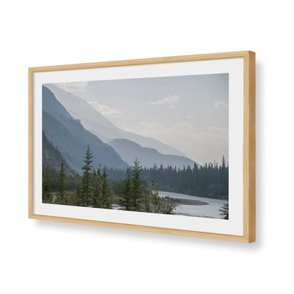 [Color:American Maple], Picture of art in a American Maple frame of the corner