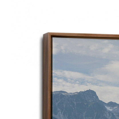 [Color:Walnut], Picture of art in a Walnut frame at an angle