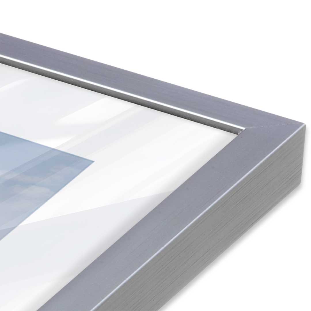 [Color:Polished Chrome], Picture of art in a Polished Chrome frame at an angle