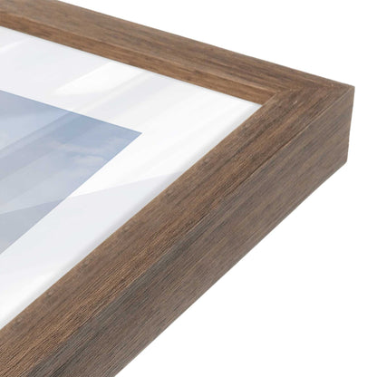 [Color:Walnut], Picture of art in a Walnut frame at an angle