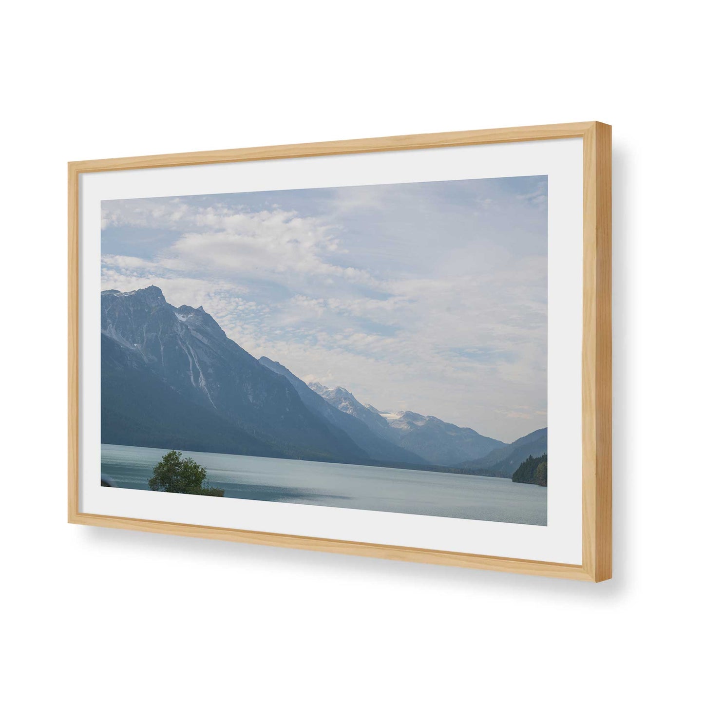 [Color:American Maple], Picture of art in a American Maple frame of the corner