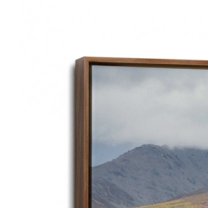 [Color:Walnut], Picture of art in a Walnut frame at an angle