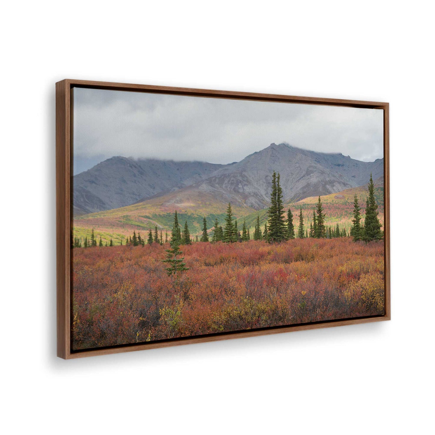 [Color:Walnut], Picture of the corner of the art