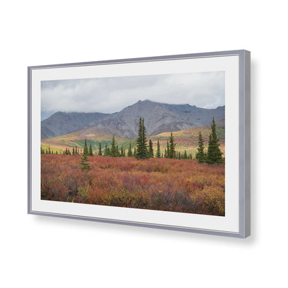 [Color:Polished Chrome], Picture of art in a Polished Chrome frame of the corner