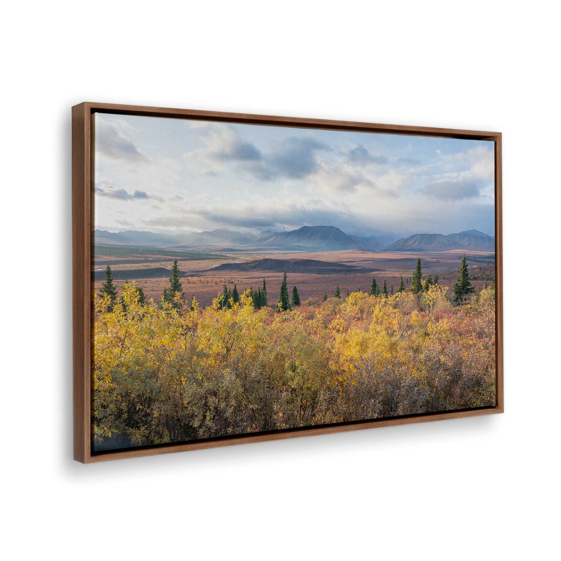 [Color:Walnut], Picture of the corner of the art