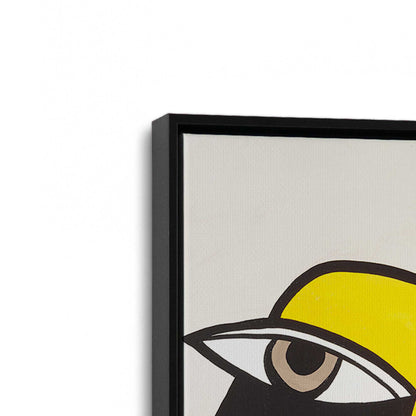 [Color:Satin Black], Picture of art in a Satin Black frame at an angle
