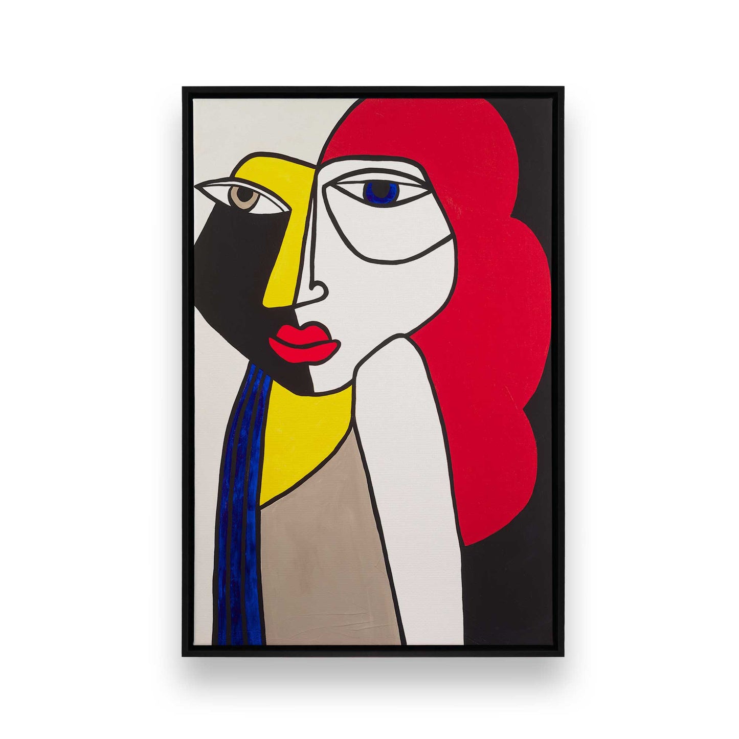 [Color:Satin Black], Picture of art in a Satin Black frame