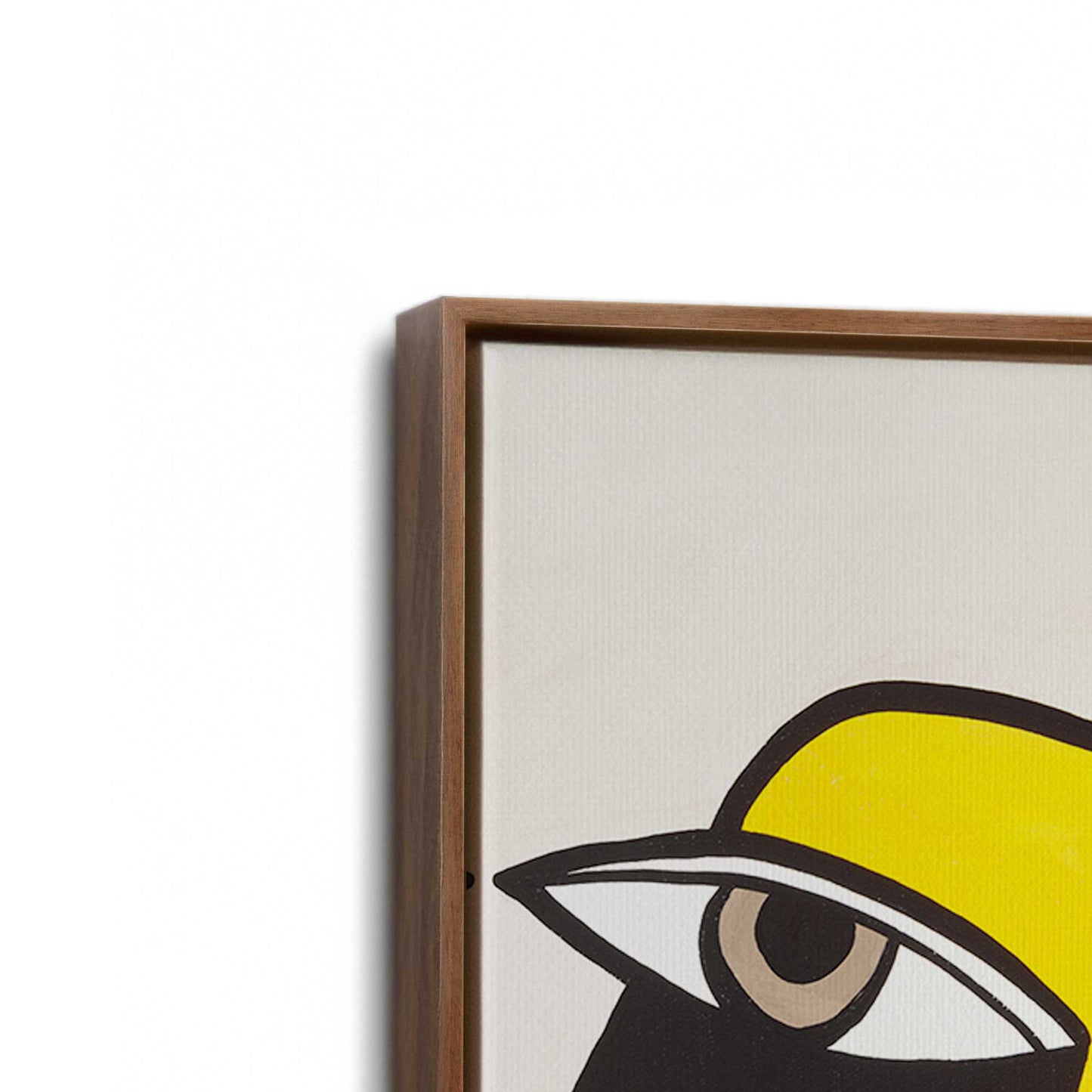 [Color:Walnut], Picture of art in a Walnut frame at an angle