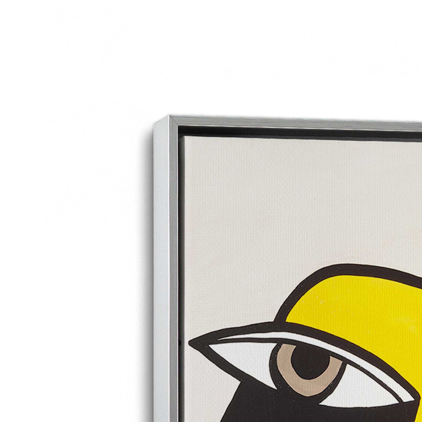 [Color:Polished Chrome], Picture of art in a Polished Chrome frame at an angle