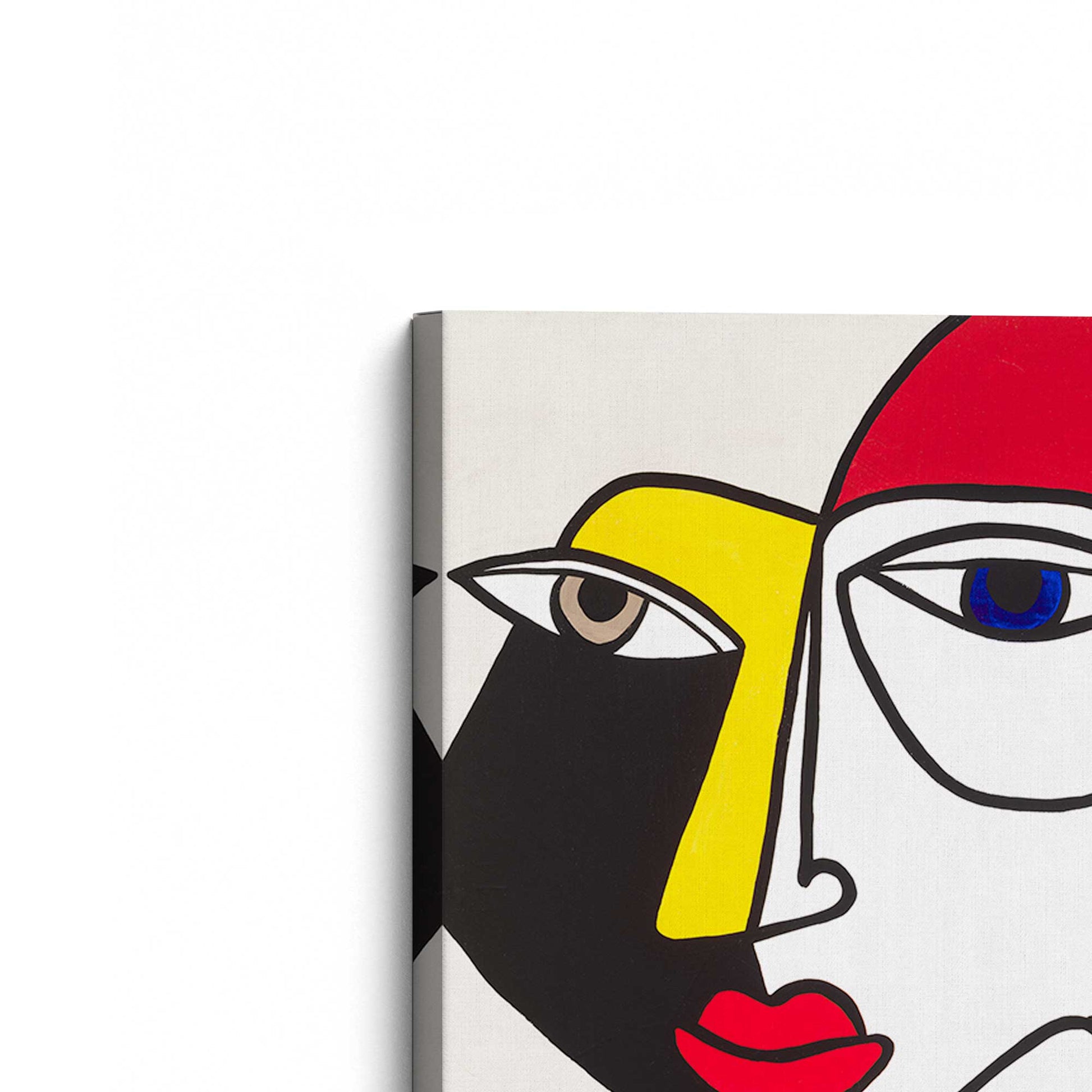[Color:Stretched Canvas], Picture of the corner of the art