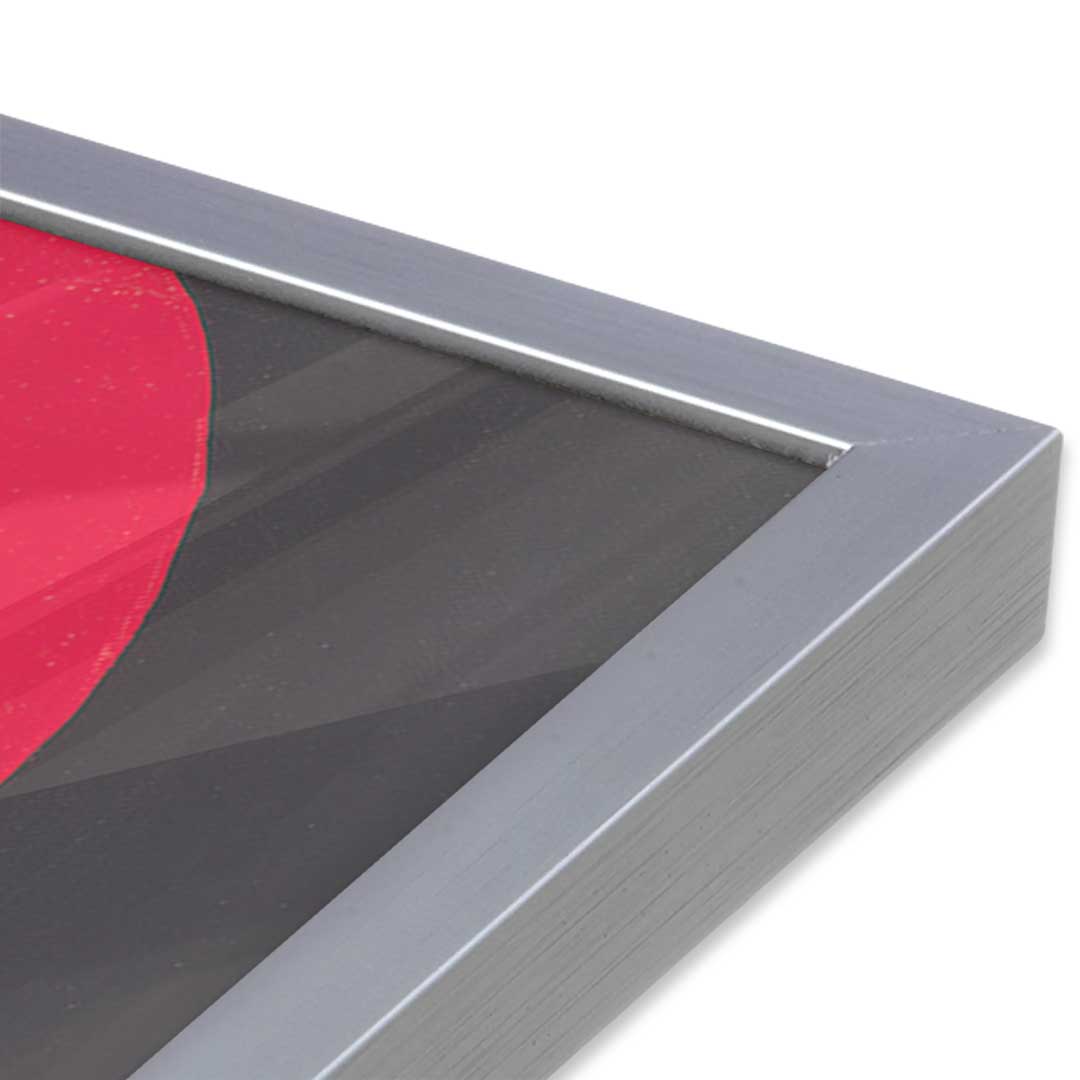 [Color:Polished Chrome], Picture of art in a Polished Chrome frame at an angle