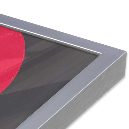 [Color:Polished Chrome], Picture of art in a Polished Chrome frame at an angle