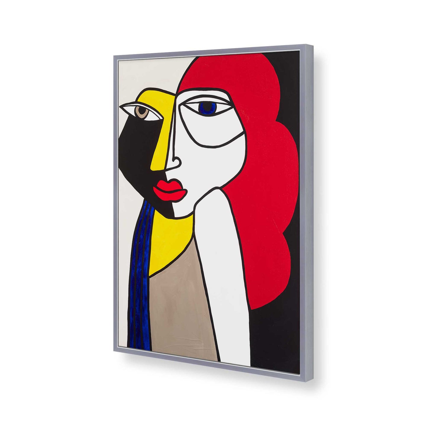 [Color:Polished Chrome], Picture of art in a Polished Chrome frame of the corner