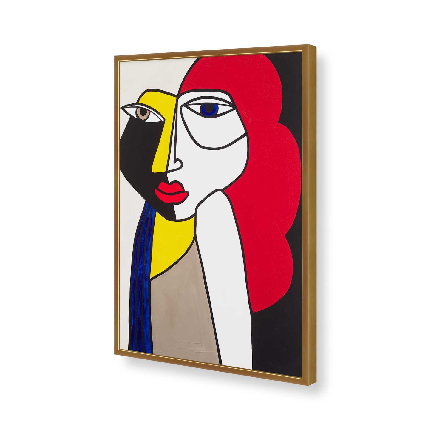 [Color:Polished Gold], Picture of art in a Polished Gold frame of the corner