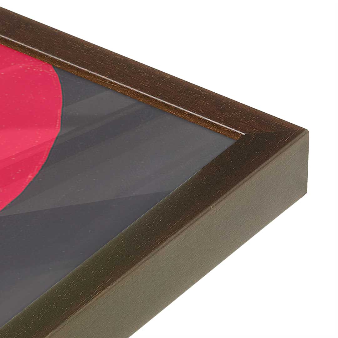 [Color:Belvinder Brown], Picture of art in a Belvinder Brown frame at an angle