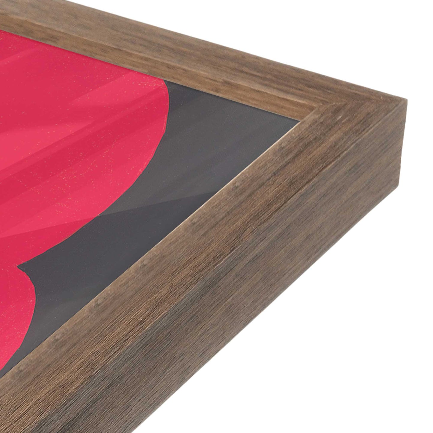 [Color:Walnut], Picture of art in a Walnut frame at an angle