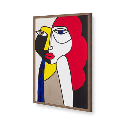 [Color:Walnut], Picture of art in a Walnut frame of the corner