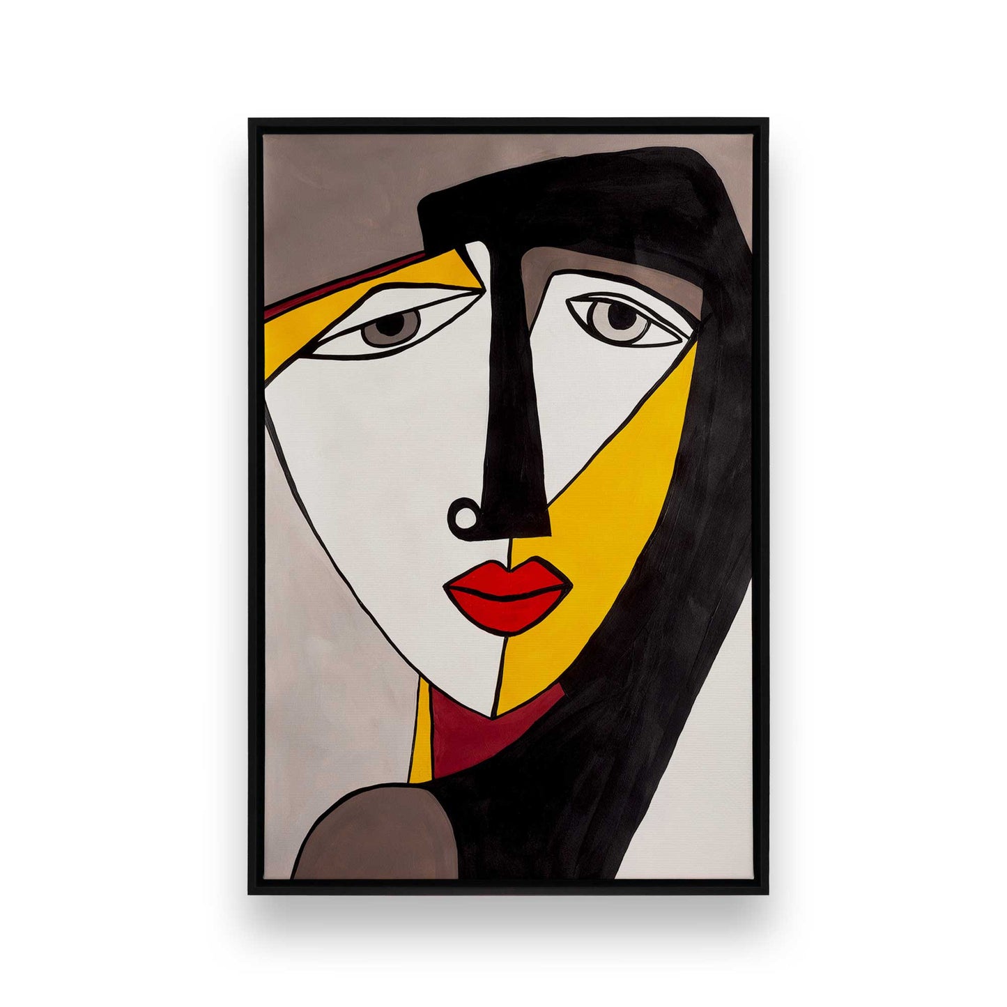 [Color:Satin Black], Picture of art in a Satin Black frame