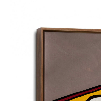 [Color:Walnut], Picture of art in a Walnut frame at an angle