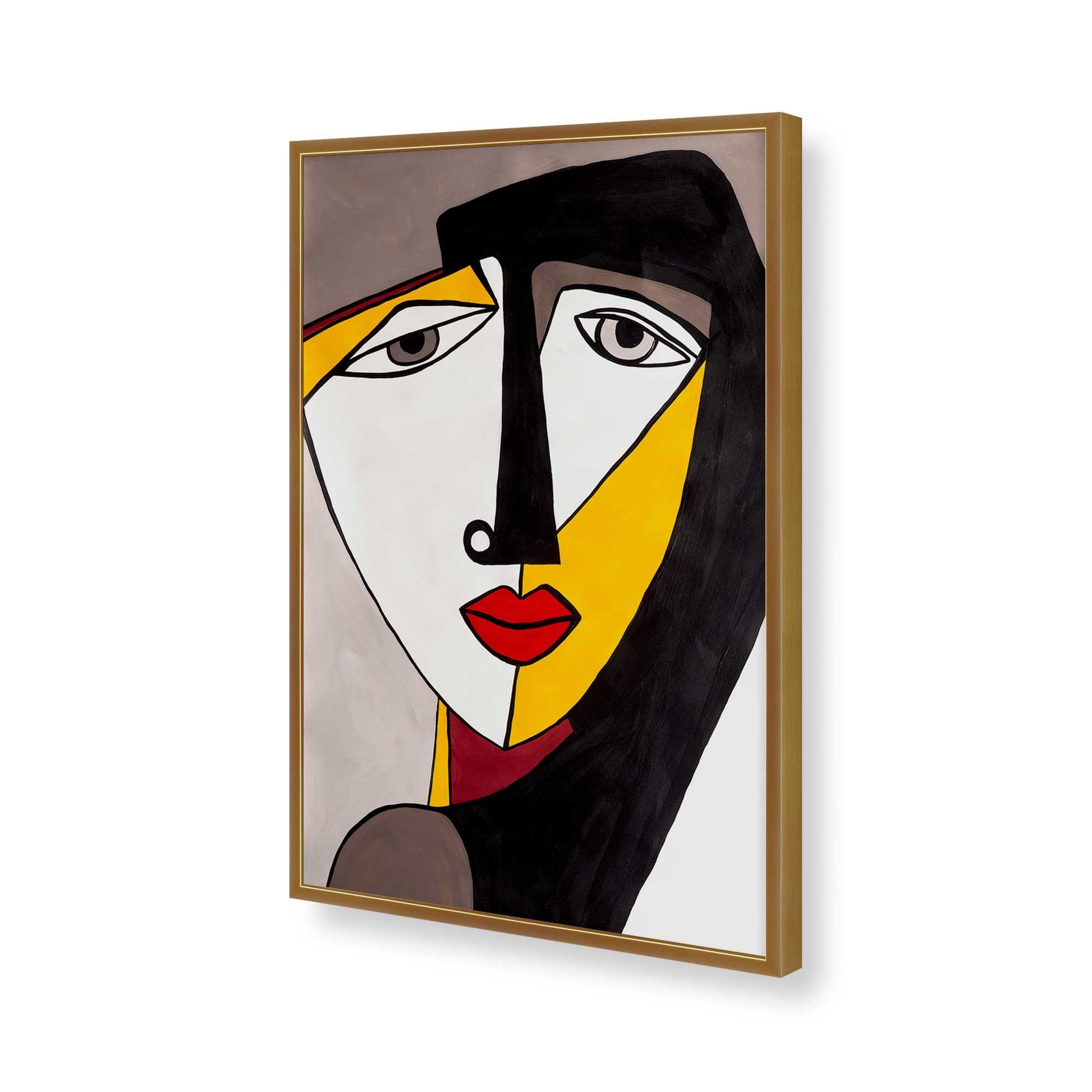 [Color:Polished Gold], Picture of art in a Polished Gold frame of the corner