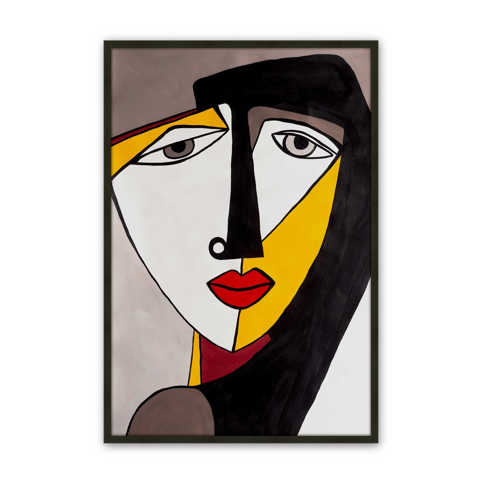 [Color:Satin Black], Picture of art in a Satin Black frame