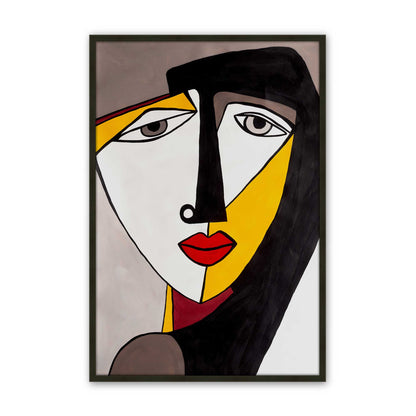 [Color:Satin Black], Picture of art in a Satin Black frame