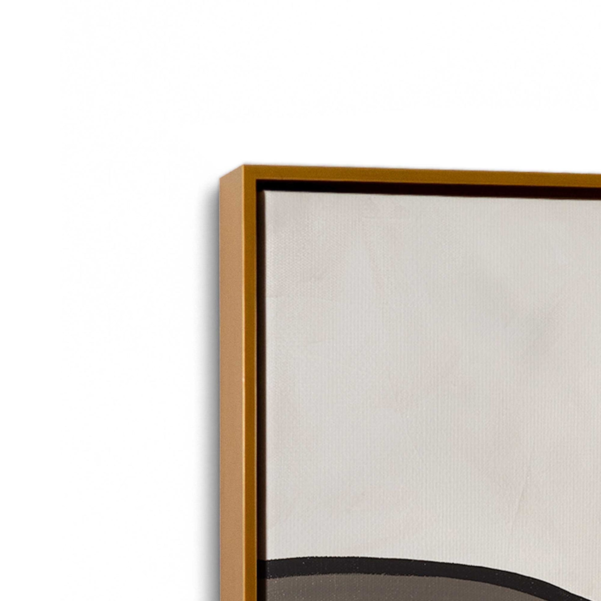 [Color:Polished Gold], Picture of art in a Polished Gold frame at an angle