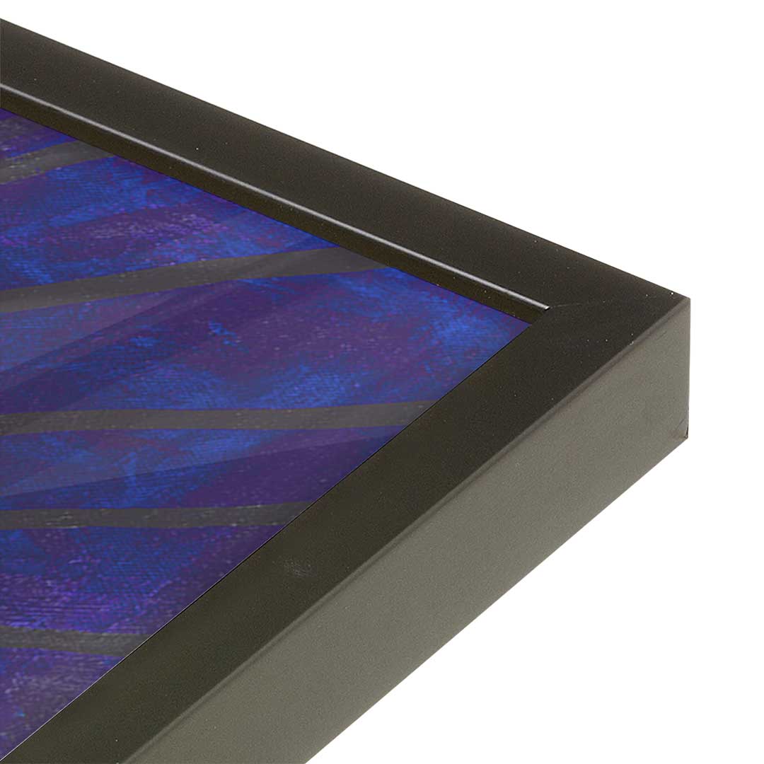 [Color:Satin Black], Picture of art in a Satin Black frame at an angle