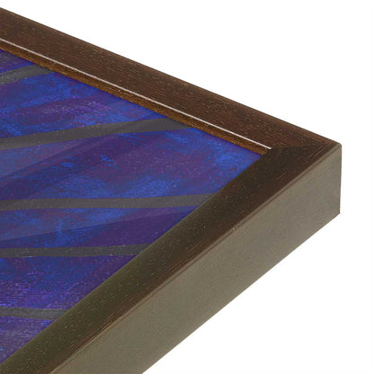 [Color:Espresso], Picture of art in a Espresso frame at an angle
