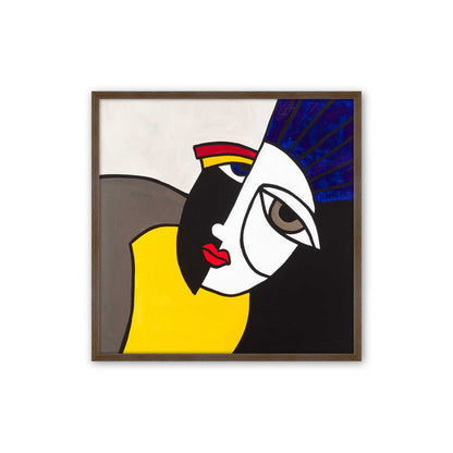 [Color:Walnut], Picture of art in a Walnut frame