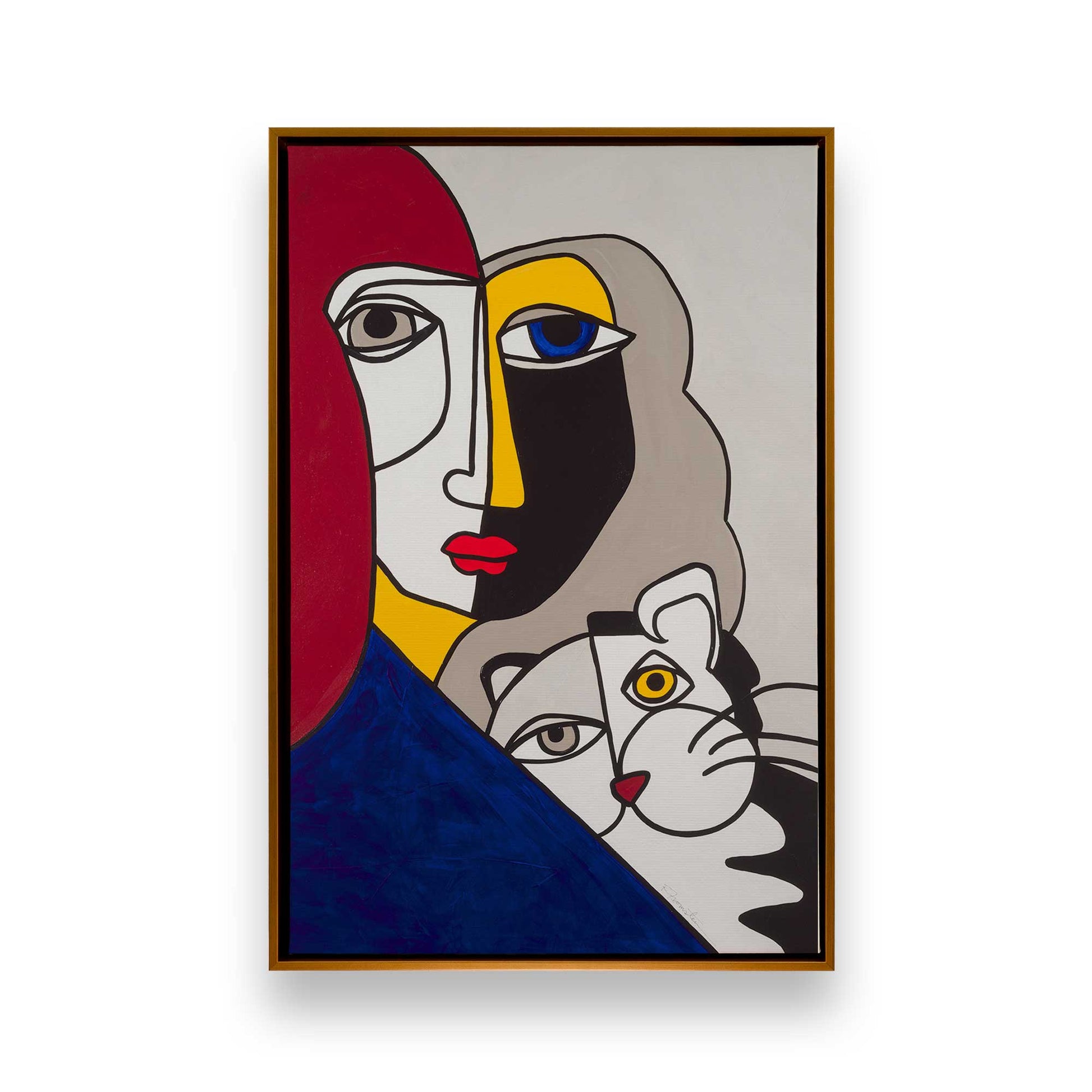 [Color:Polished Gold], Picture of art in a Polished Gold frame