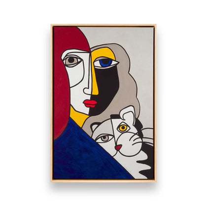 [Color:American Maple], Picture of art in a American Maple frame