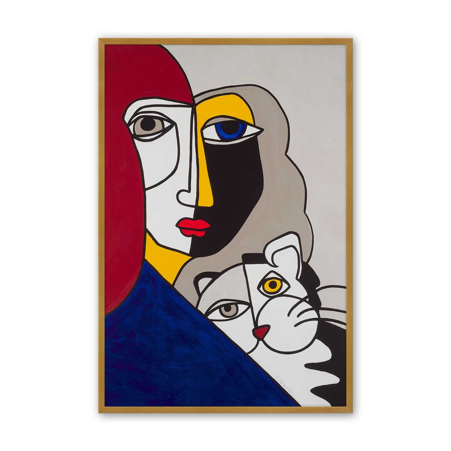 [Color:Polished Gold], Picture of art in a Polished Gold frame