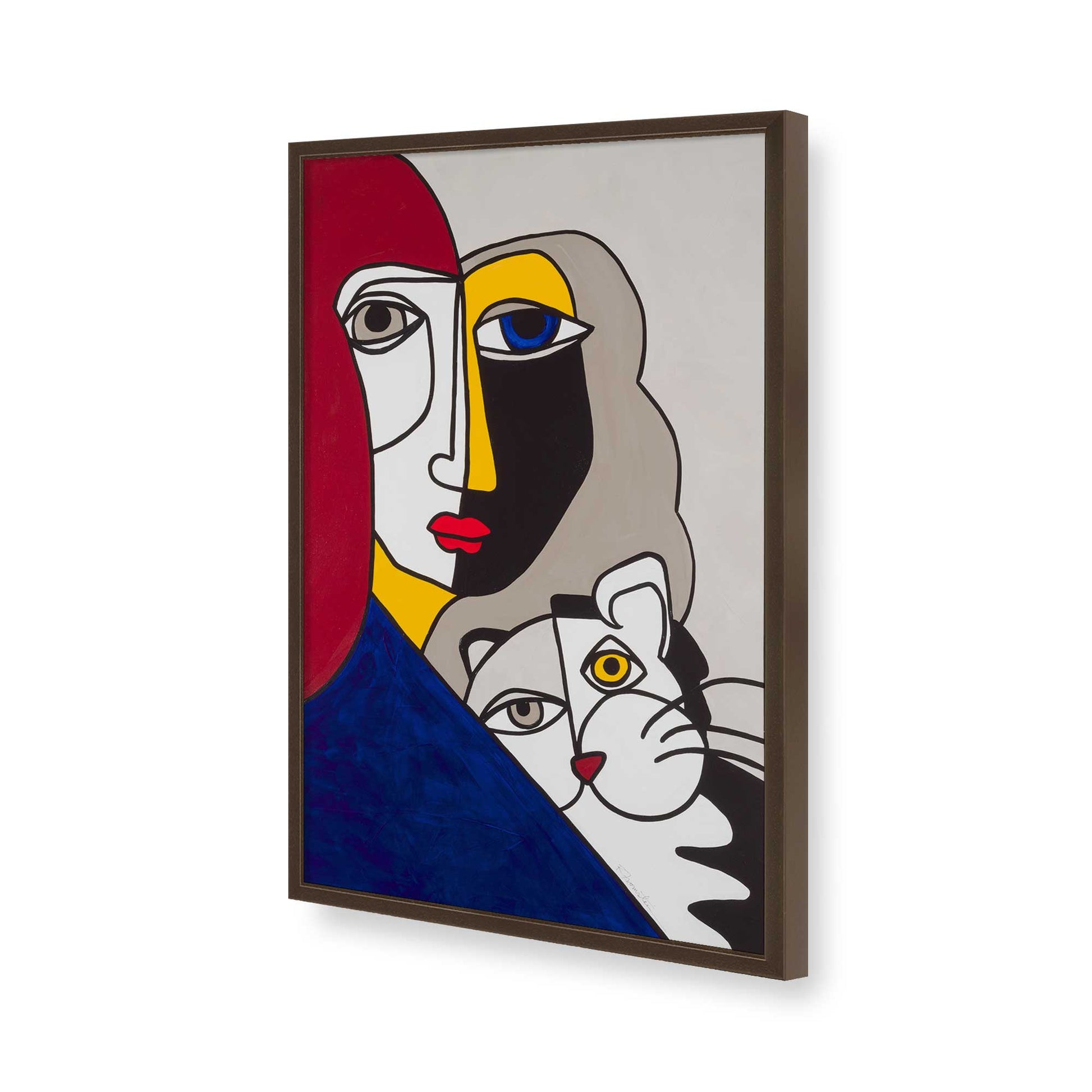 [Color:Belvinder Brown], Picture of art in a Belvinder Brown frame of the corner