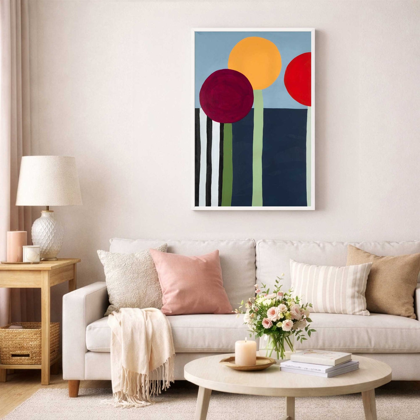 Picture of art in a room