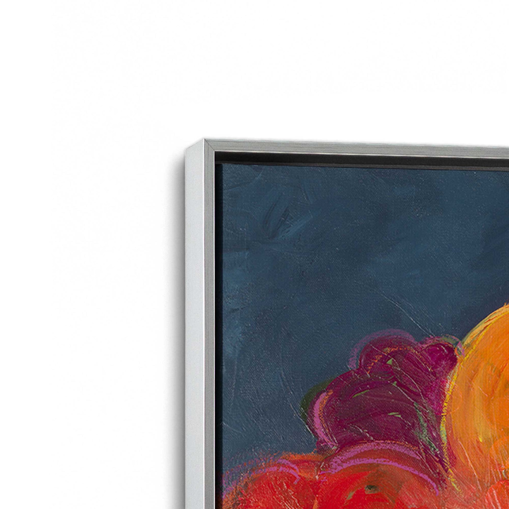 [Color:Polished Chrome], Picture of art in a Polished Chrome frame at an angle