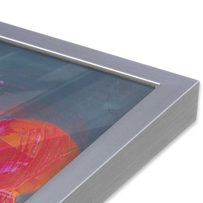[Color:Polished Chrome], Picture of art in a Polished Chrome frame at an angle