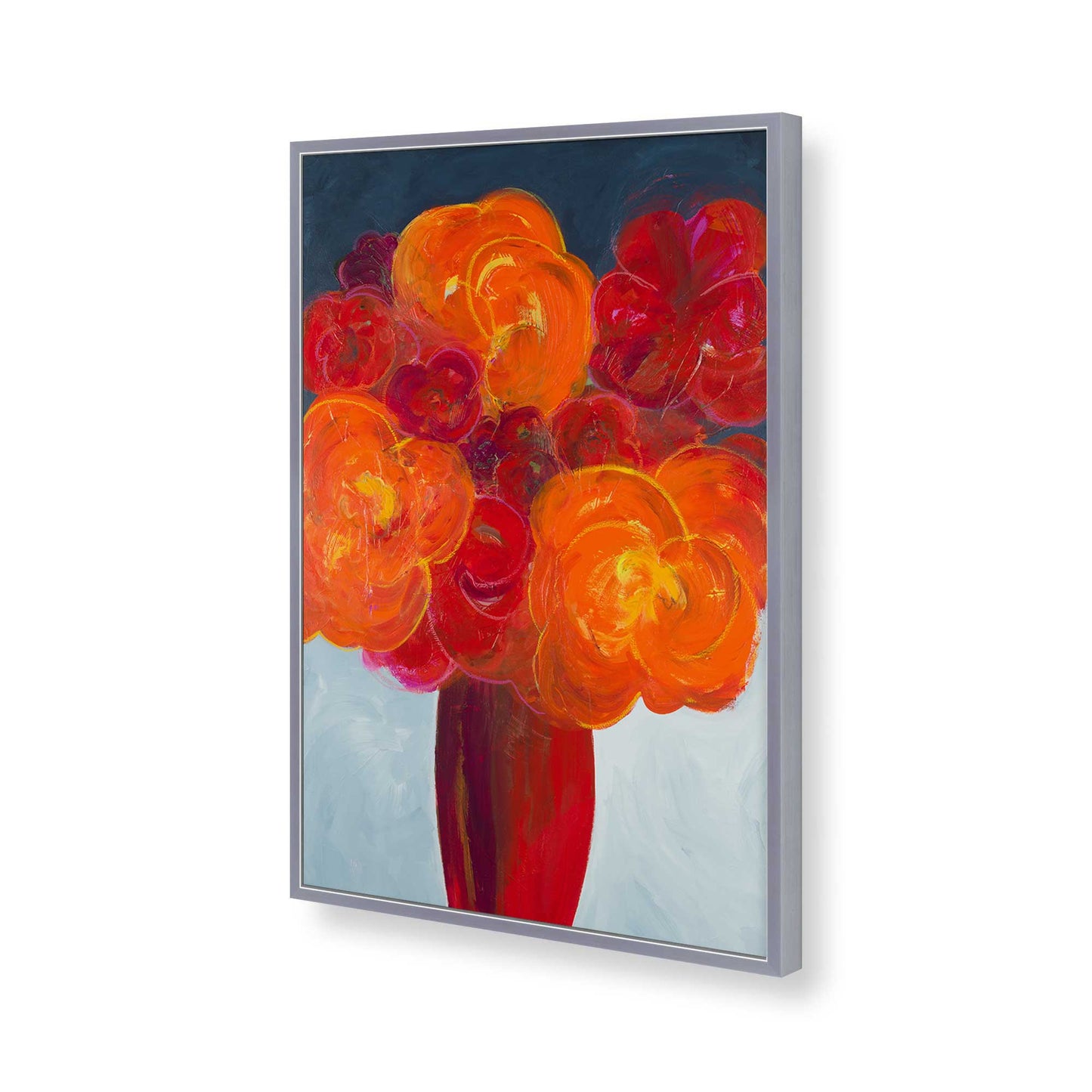 [Color:Polished Chrome], Picture of art in a Polished Chrome frame of the corner