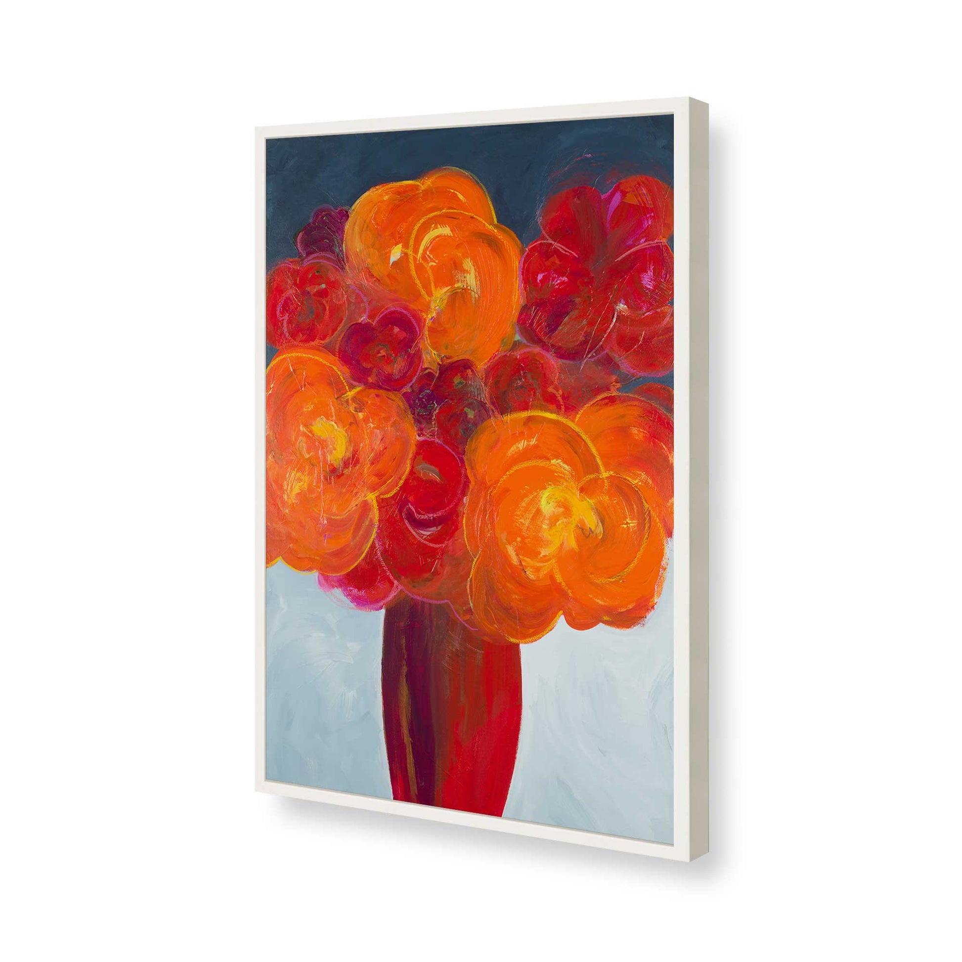 [Color:Opaque White], Picture of art in a Opaque White frame of the corner