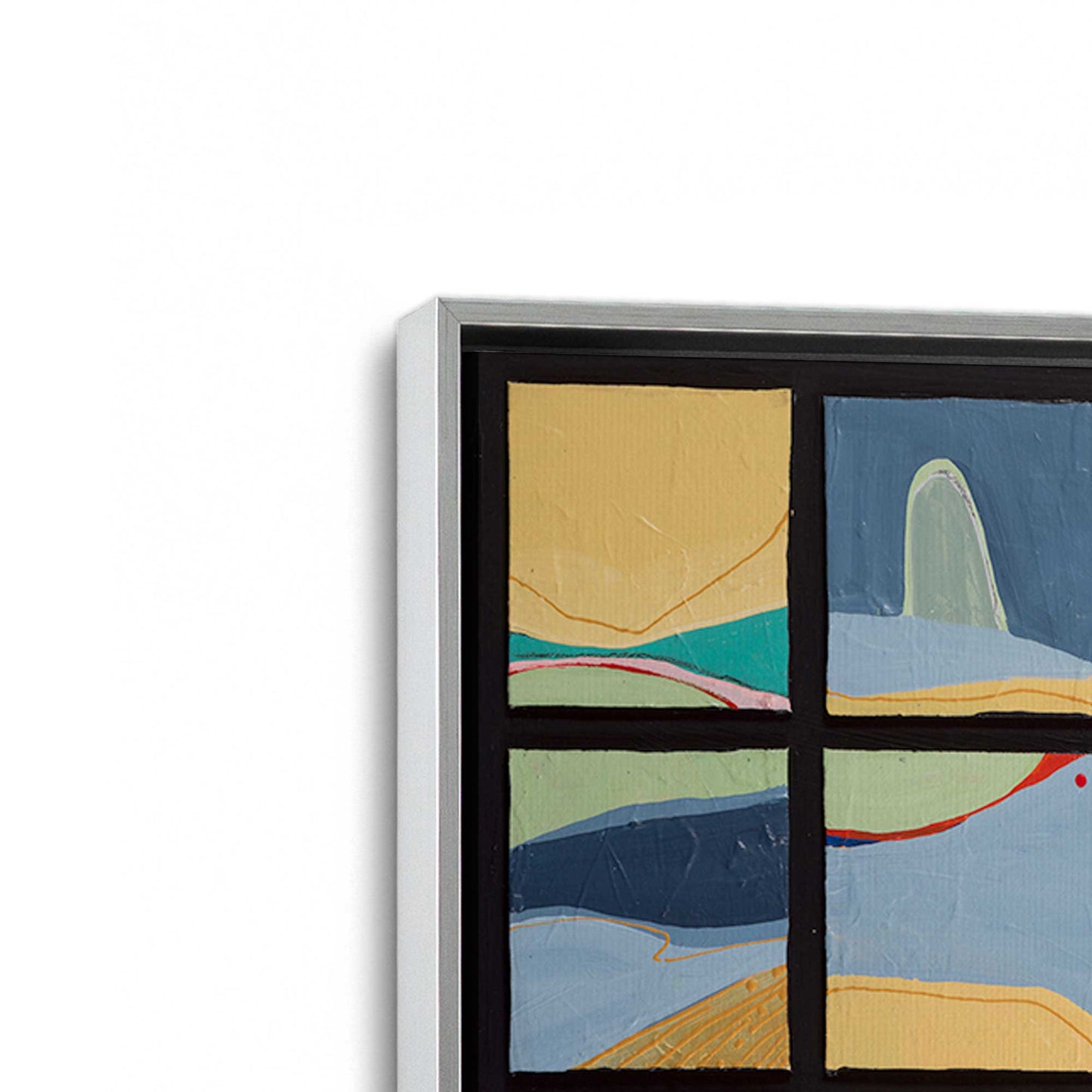 [Color:Polished Chrome], Picture of art in a Polished Chrome frame at an angle