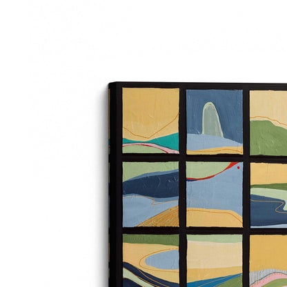[Color:Stretched Canvas], Picture of the corner of the art