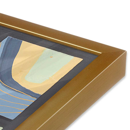 [Color:Polished Gold], Picture of art in a Polished Gold frame at an angle