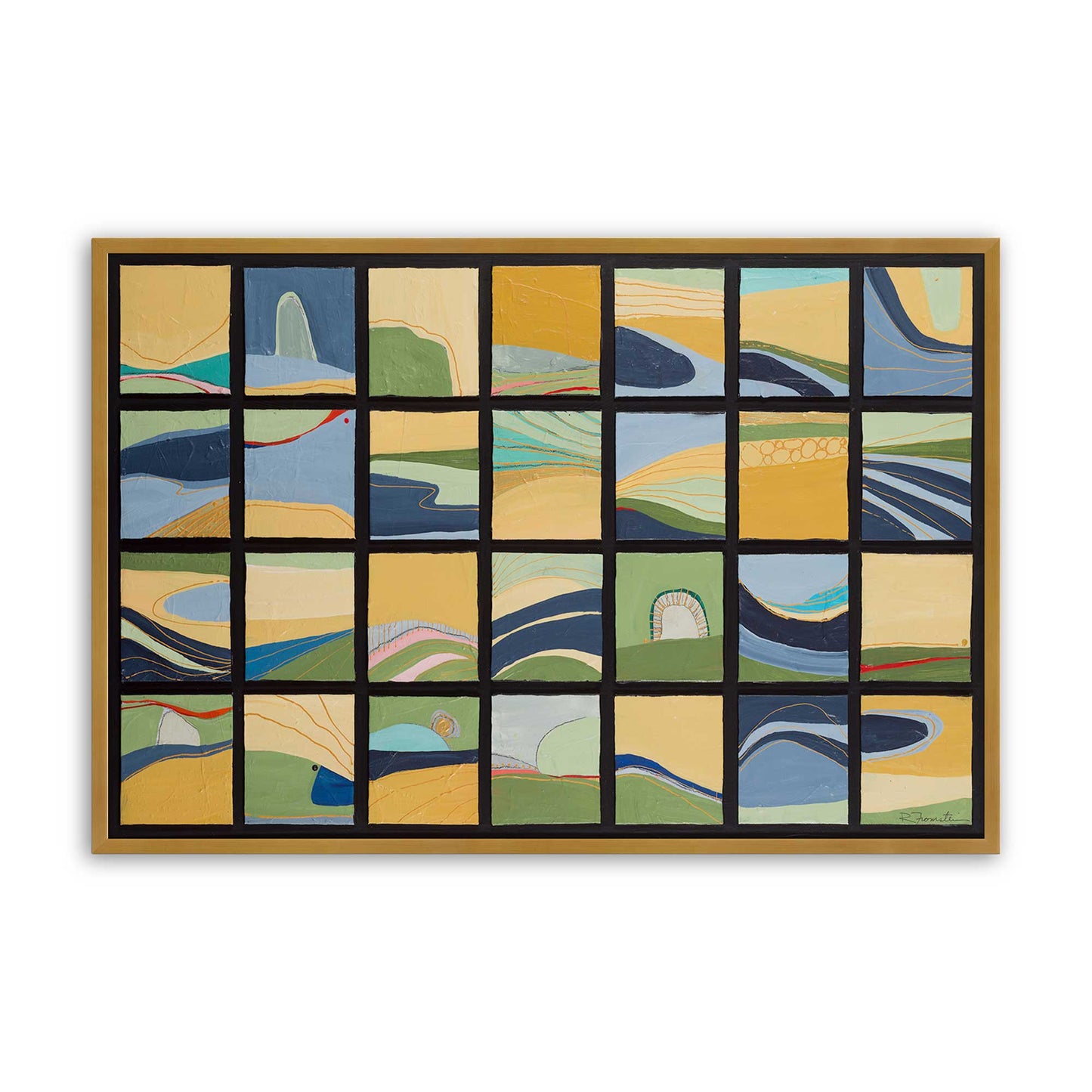 [Color:Polished Gold], Picture of art in a Polished Gold frame