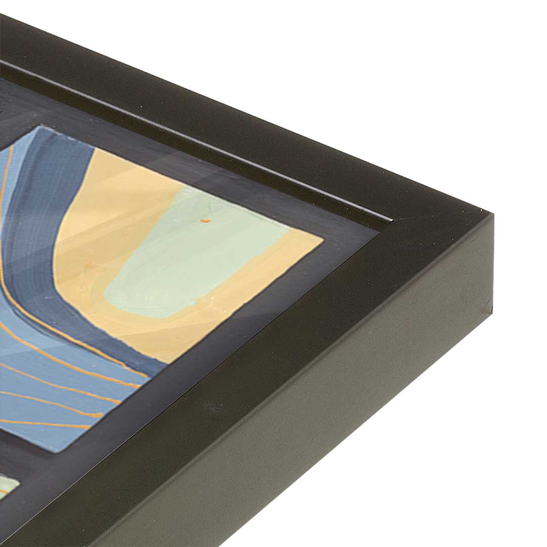 [Color:Satin Black], Picture of art in a Satin Black frame at an angle