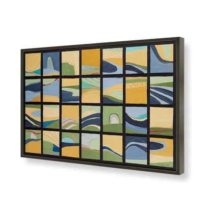 [Color:Satin Black], Picture of art in a Satin Black frame of the corner